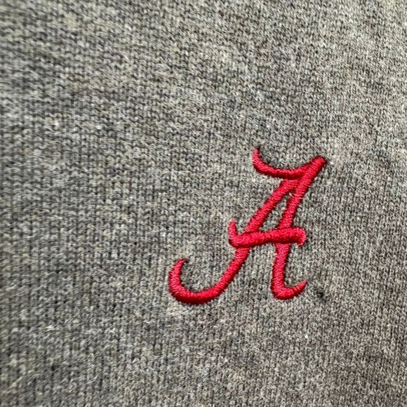 University of Alabama Embroidery Cutter & Buck Gray Pullover Knit Sweater Vest M - Picture 4 of 8